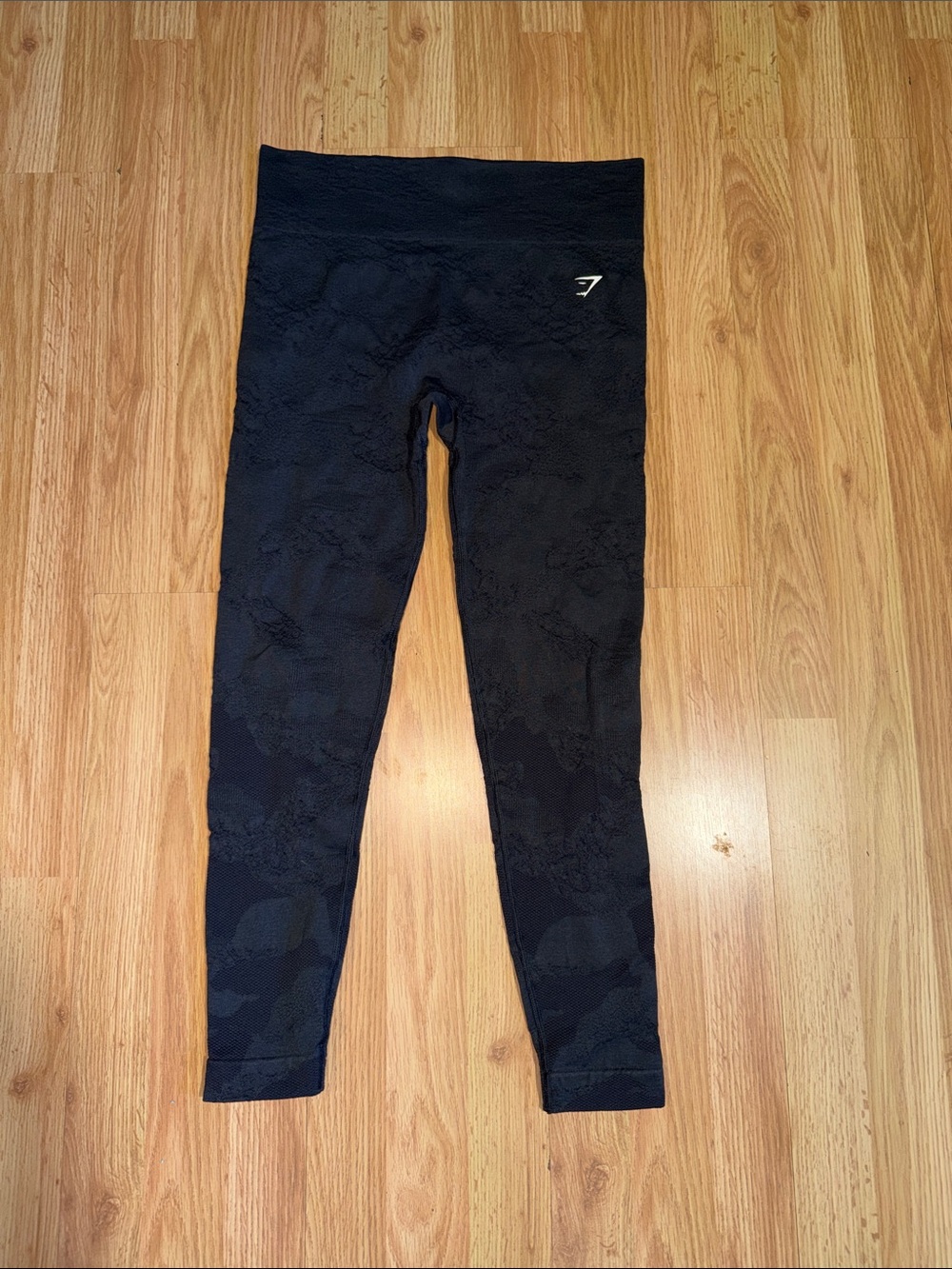 Gymshark Seamless Black Camo Leggings Size Large